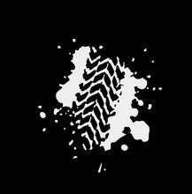 Load image into Gallery viewer, Mud Tire Track Custom Precision Die Cut Vinyl Decal Sticker Design Style Graphics