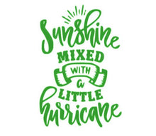 Load image into Gallery viewer, Sunshine Mixed With A Little Hurricane Custom Precision Die Cut Vinyl Decal Sticker Design Style Graphics