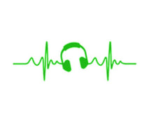 Load image into Gallery viewer, Headphones Heartbeat Custom Precision Die Cut Vinyl Decal Sticker Design Style Graphics