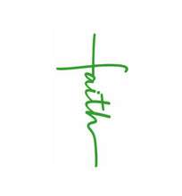 Load image into Gallery viewer, Faith Cross Custom Precision Die Cut Vinyl Decal Sticker Design Style Graphics