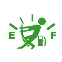 Load image into Gallery viewer, Empty Fuel Man Custom Precision Die Cut Vinyl Decal Sticker Design Style Graphics