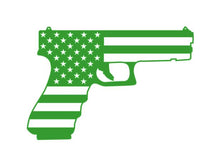 Load image into Gallery viewer, American Flag Pistol Gun Custom Precision Die Cut Vinyl Decal Sticker Design Style Graphics