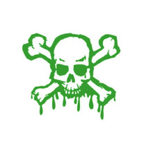 Load image into Gallery viewer, Skull And Crossbones Custom Precision Die Cut Vinyl Decal Sticker Design Style Graphics