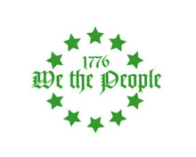 Load image into Gallery viewer, We The People 1776 Star Circle Custom Precision Die Cut Vinyl Decal Sticker Design Style Graphics