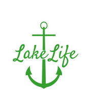 Load image into Gallery viewer, Lake Life Large Anchor Custom Precision Die Cut Vinyl Decal Sticker Design Style Graphics