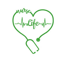 Load image into Gallery viewer, Nurse Life Custom Precision Die Cut Vinyl Decal Sticker Design Style Graphics