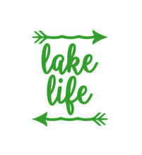 Load image into Gallery viewer, Lake Life Arrows Custom Precision Die Cut Vinyl Decal Sticker Design Style Graphics