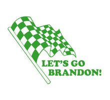 Load image into Gallery viewer, Let's Go Brandon! Race Flag Custom Precision Die Cut Decal Sticker Design Style Graphics