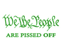 Load image into Gallery viewer, We The People Are Pissed Off Vinyl Decal Sticker Design Style Graphics