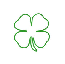 Load image into Gallery viewer, Lucky 4 Leaf Clover Custom Precision Die Cut Vinyl Decal Sticker Design Style Graphics