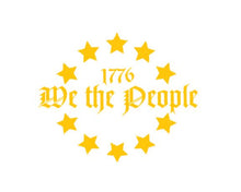 Load image into Gallery viewer, We The People 1776 Star Circle Custom Precision Die Cut Vinyl Decal Sticker Design Style Graphics