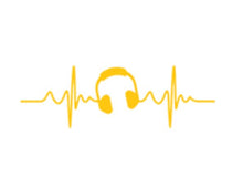 Load image into Gallery viewer, Headphones Heartbeat Custom Precision Die Cut Vinyl Decal Sticker Design Style Graphics