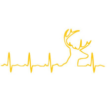 Load image into Gallery viewer, Deer Buck Heartbeat Custom Precision Die Cut Vinyl Decal Sticker Design Style Graphics