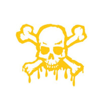 Load image into Gallery viewer, Skull And Crossbones Custom Precision Die Cut Vinyl Decal Sticker Design Style Graphics