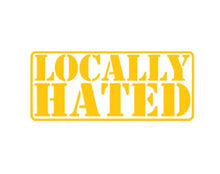 Load image into Gallery viewer, Locally Hated Custom Precision Die Cut Vinyl Decal Sticker Design Style Graphics