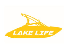 Load image into Gallery viewer, Lake Life Ski Boat Custom Precision Die Cut Vinyl Decal Sticker Design Style Graphics