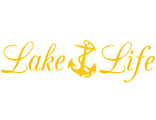 Load image into Gallery viewer, Lake Life Anchor Custom Precision Die Cut Vinyl Decal Sticker Design Style Graphics