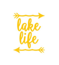 Load image into Gallery viewer, Lake Life Arrows Custom Precision Die Cut Vinyl Decal Sticker Design Style Graphics
