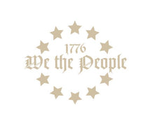 Load image into Gallery viewer, We The People 1776 Star Circle Custom Precision Die Cut Vinyl Decal Sticker Design Style Graphics
