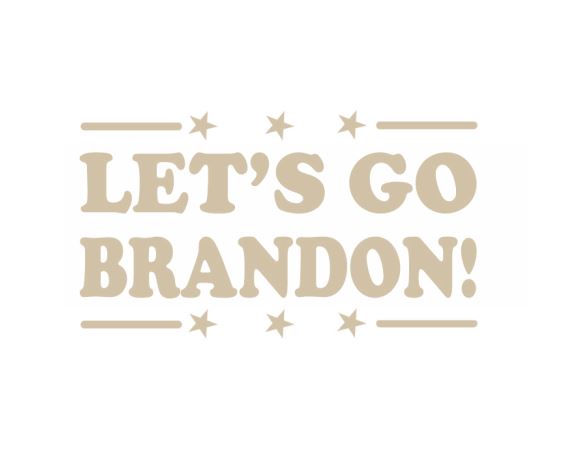 Let's Go Brandon (E) Die-cut Vinyl Decal / Sticker ** 4 Size