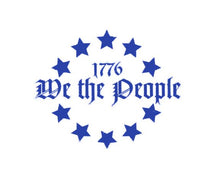 Load image into Gallery viewer, We The People 1776 Star Circle Custom Precision Die Cut Vinyl Decal Sticker Design Style Graphics
