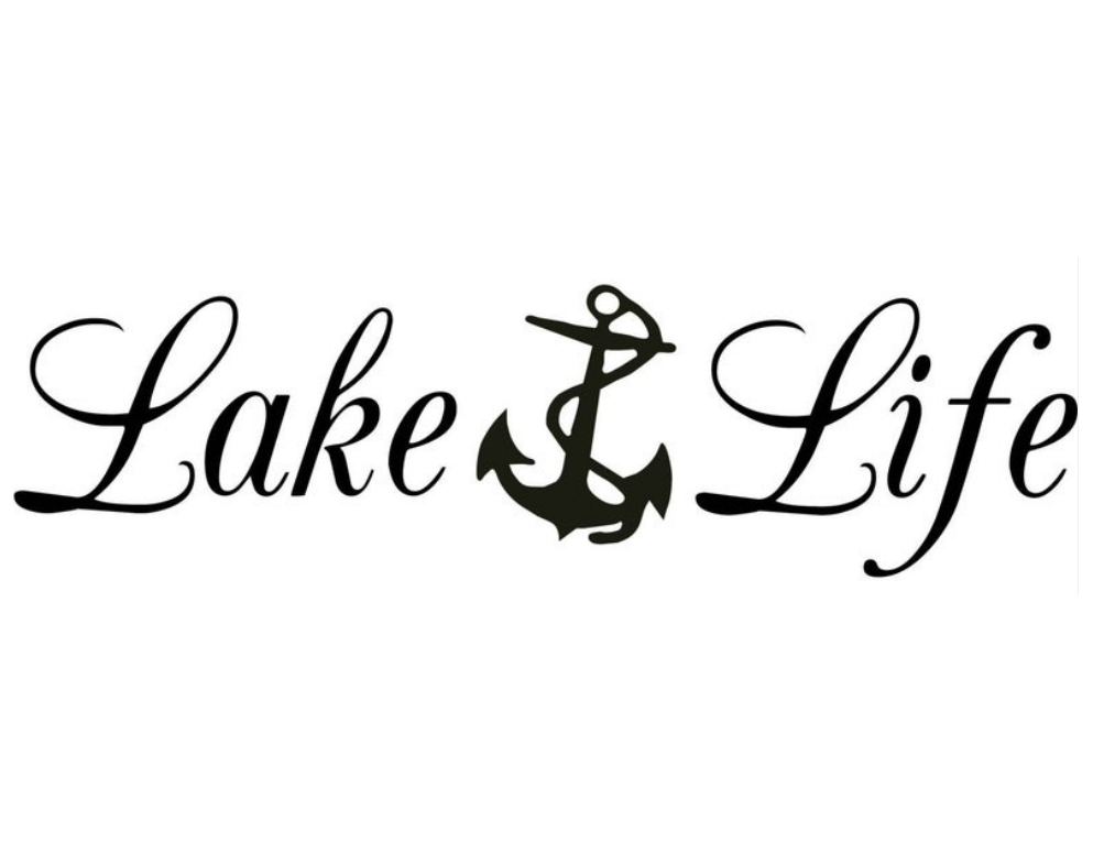 Lake Life Anchor Custom Precision Die Cut Vinyl Decal Sticker Design Style Graphics