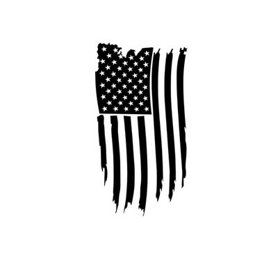 American Flag Vertical Custom Precision Die Cut Vinyl Decal Sticker Design Style Graphics