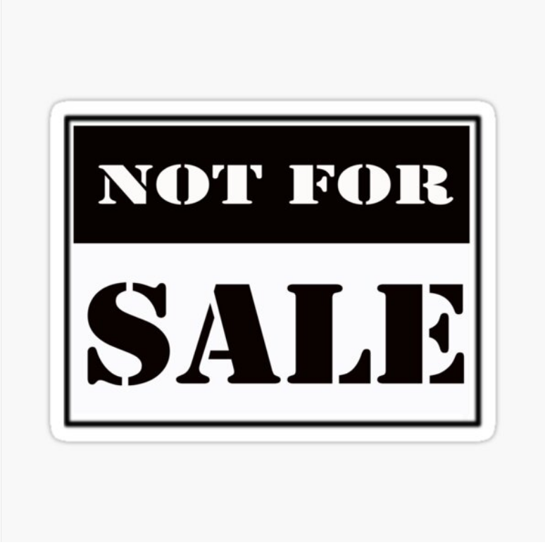 Not For Sale Custom Precision Die Cut Vinyl Decal Sticker Design Style Graphics