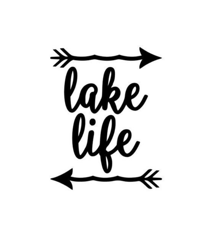 Lake Life Arrows Custom Precision Die Cut Vinyl Decal Sticker Design Style Graphics