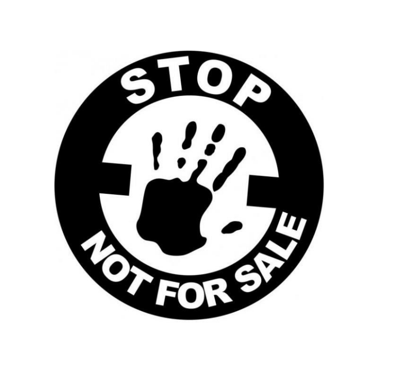 Stop Not For Sale Custom Precision Die Cut Vinyl Decal Sticker Design Style Graphics