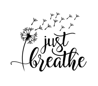 Just Breathe Dandelion Custom Precision Die Cut Vinyl Decal Sticker Design Style Graphics