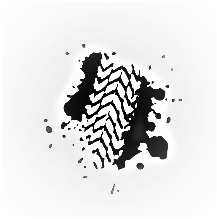 Mud Tire Decal | Sticker (Small Sizes) – Design Style