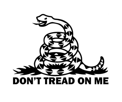 Don't Tread On Me Snake Custom Precision Die Cut Vinyl Decal Sticker Design Style Graphics