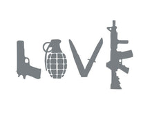 Load image into Gallery viewer, Gun Love Custom Precision Die Cut Vinyl Decal Sticker Design Style Graphics
