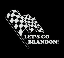 Load image into Gallery viewer, Let&#39;s Go Brandon! Race Flag Custom Precision Die Cut Decal Sticker Design Style Graphics
