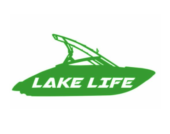 Lake Life Fishing boat decal Sticker